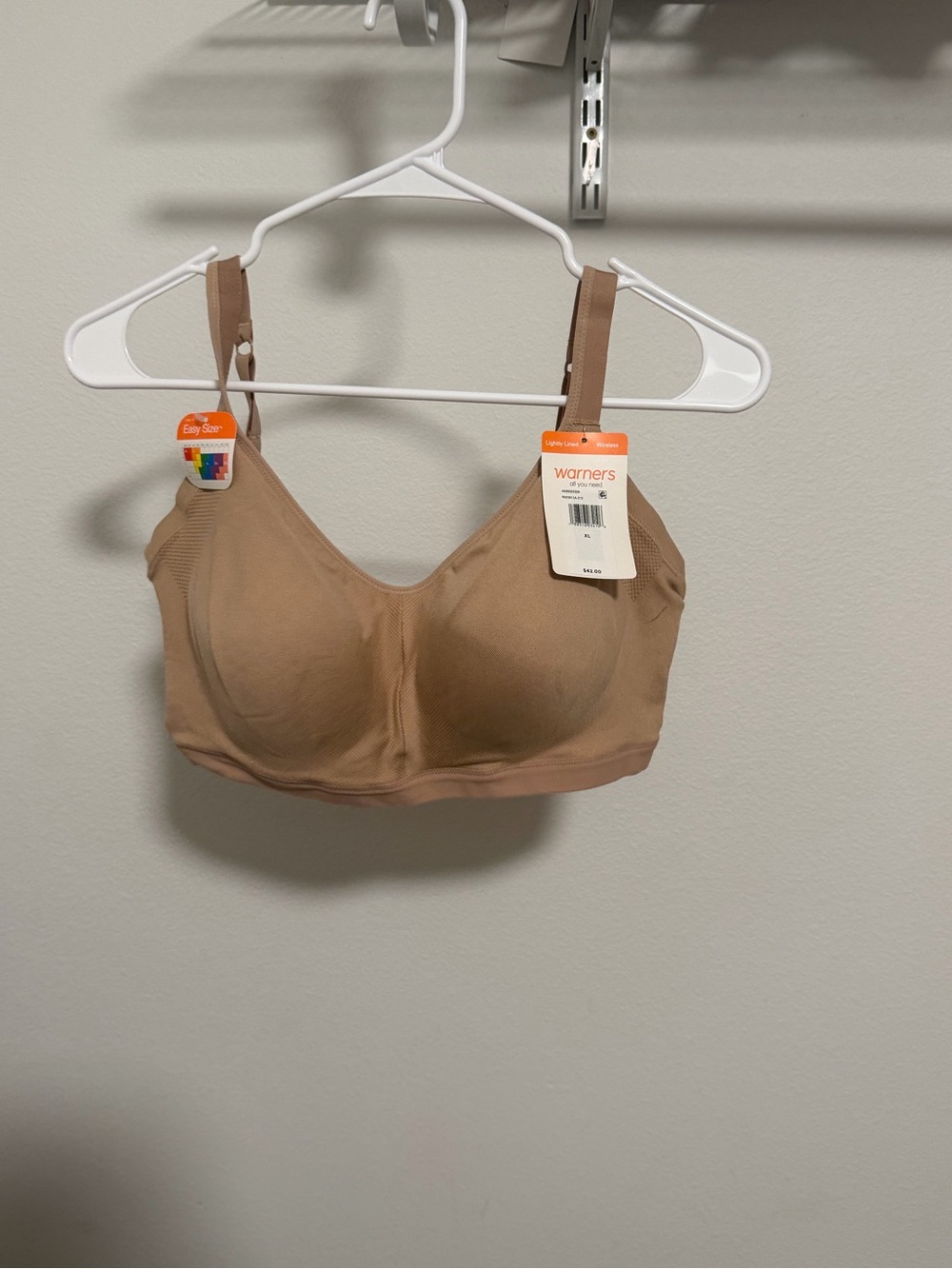 Warner's Nude/Tan Seamless Wireless Support Bra